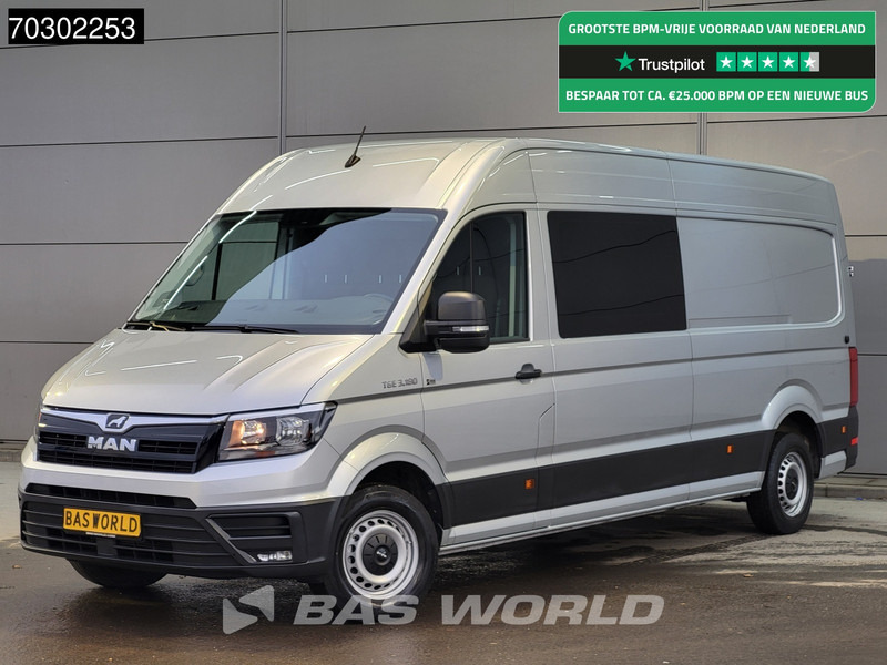 MAN TGE 3.180 Dubbel Cabine Automaat L4H3 Trekhaak Navi Airco Cruise Camera Euro6 L4 DC Doka Mixto Airco Dubbel cabine Trekhaak Cruise control - Цельнометаллический фургон: фото 1 MAN TGE 3.180 Dubbel Cabine Automaat L4H3 Trekhaak Navi Airco Cruise Camera Euro6 L4 DC Doka Mixto Airco Dubbel cabine Trekhaak Cruise control - Цельнометаллический фургон: фото 1