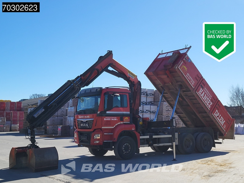 MAN TGS 33.440 6X4 Palfinger PK23001-EH Kran Crane Big-Axle 13m3 tipper Euro 6 - Самосвал, Автоманипулятор: фото 1 MAN TGS 33.440 6X4 Palfinger PK23001-EH Kran Crane Big-Axle 13m3 tipper Euro 6 - Самосвал, Автоманипулятор: фото 1