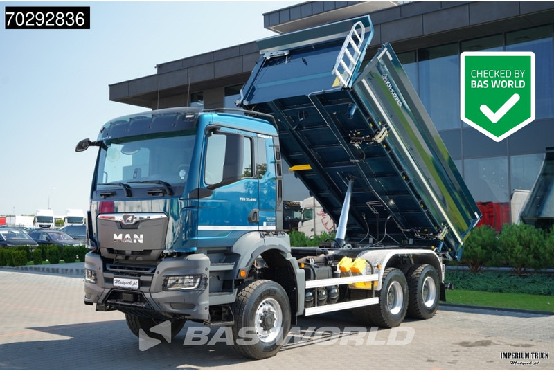 MAN TGS 33.480 TGS 6X6 11m3 KH-3-Way Kipper 6x6 Steel Suspension Automatic Big-Axle Euro 6 - Самосвал: фото 1 MAN TGS 33.480 TGS 6X6 11m3 KH-3-Way Kipper 6x6 Steel Suspension Automatic Big-Axle Euro 6 - Самосвал: фото 1