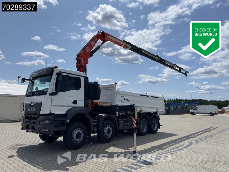 MAN TGS 35.440 8X4 NEW! Fassi F275.026 Kran Crane 13m3 3-Sided Tipper Big-Axle Euro 6 - Самосвал, Автоманипулятор: фото 1 MAN TGS 35.440 8X4 NEW! Fassi F275.026 Kran Crane 13m3 3-Sided Tipper Big-Axle Euro 6 - Самосвал, Автоманипулятор: фото 1