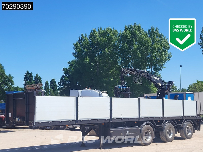 Pacton TPD347 TUV 02/26 2x Steering Axle Crane 16R - Полуприцеп бортовой/ Платформа: фото 1 Pacton TPD347 TUV 02/26 2x Steering Axle Crane 16R - Полуприцеп бортовой/ Платформа: фото 1
