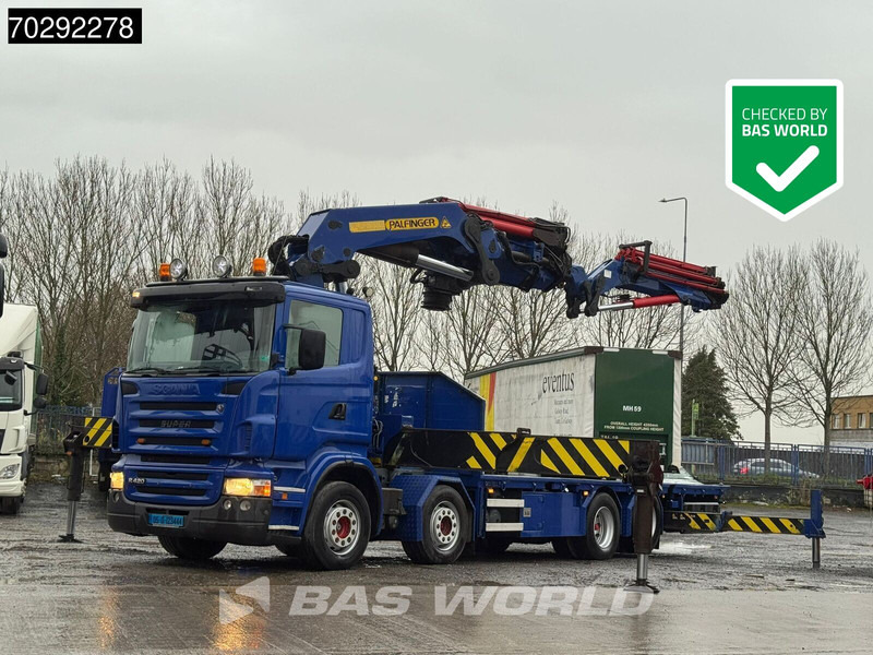 Scania R420 8X2 Palfinger PK100002 Crane Kran + PJ170 JIB Lift Axle Euro 4 - Грузовик бортовой/ Платформа, Автоманипулятор: фото 1 Scania R420 8X2 Palfinger PK100002 Crane Kran + PJ170 JIB Lift Axle Euro 4 - Грузовик бортовой/ Платформа, Автоманипулятор: фото 1