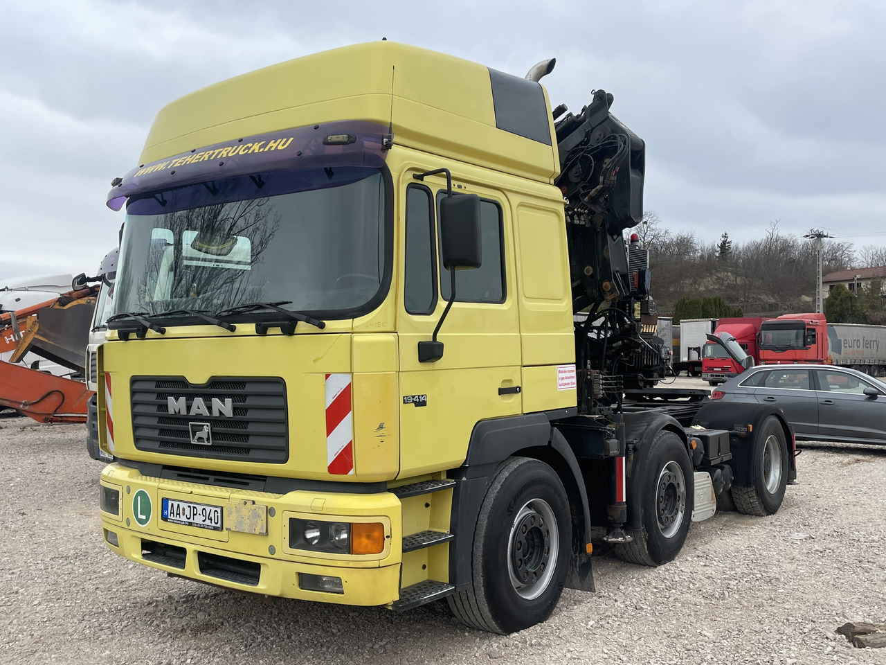 MAN F2000 413 6x2 Manual CRANE Hiab 330+jib 90 21m - Тягач: фото 1 MAN F2000 413 6x2 Manual CRANE Hiab 330+jib 90 21m - Тягач: фото 1