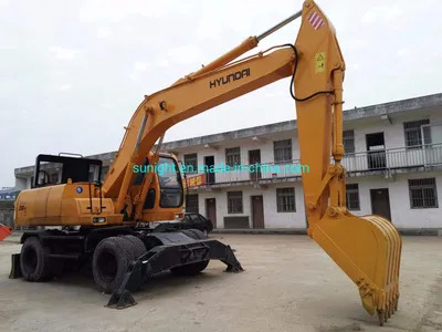 Good Price Used 20 Ton Wheel Excavator Hyundai 200 Excavator Moving by Wheels for Sale - Колёсный экскаватор: фото 1 Good Price Used 20 Ton Wheel Excavator Hyundai 200 Excavator Moving by Wheels for Sale - Колёсный экскаватор: фото 1