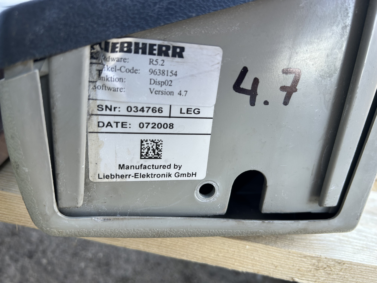 Monitor, panel sterujący Liebherr 904C, 914C, 924C - Запчасти для Экскаваторов: фото 2 Monitor, panel sterujący Liebherr 904C, 914C, 924C - Запчасти для Экскаваторов: фото 2