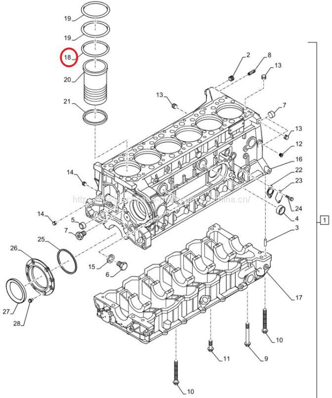 FPT IVECO CASE Cursor11 F3GFE613A B001 5801863562/5801690111 Liner seal ring 504372472 - Поршень/ Кольцо/ Втулка: фото 3 FPT IVECO CASE Cursor11 F3GFE613A B001 5801863562/5801690111 Liner seal ring 504372472 - Поршень/ Кольцо/ Втулка: фото 3