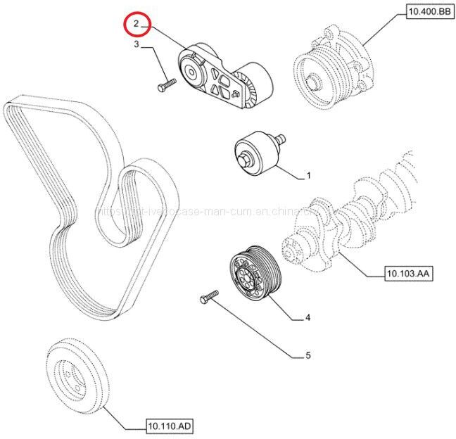 FPT IVECO CASE Cursor11 F3GFE613A B001 5801863562 EXHAUST MANIFOLD 504027315 Belt Tensioner 504046191 - Натяжитель ремня: фото 4 FPT IVECO CASE Cursor11 F3GFE613A B001 5801863562 EXHAUST MANIFOLD 504027315 Belt Tensioner 504046191 - Натяжитель ремня: фото 4