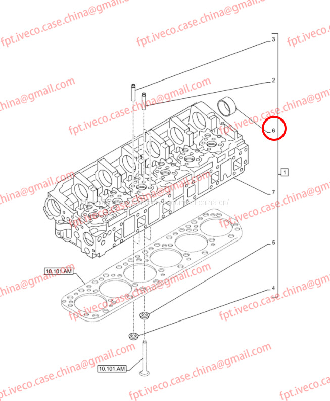 FPT IVECO CASE Cursor9 F2CFE614A*B041/F2CGE614F*V004 5802431166 Camshaft bearing bush 504125778 - Распределительный вал для Грузовиков: фото 4 FPT IVECO CASE Cursor9 F2CFE614A*B041/F2CGE614F*V004 5802431166 Camshaft bearing bush 504125778 - Распределительный вал для Грузовиков: фото 4