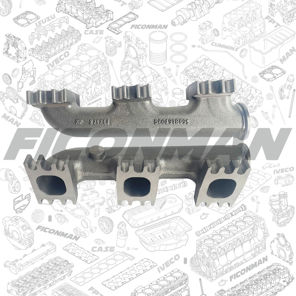FPT IVECO CASE Cursor9 F2CFE614A*B041/F2CGE614F*V004 5802431166 Exhaust Mainfold 504289341 - Выпускной коллектор для Грузовиков: фото 1 FPT IVECO CASE Cursor9 F2CFE614A*B041/F2CGE614F*V004 5802431166 Exhaust Mainfold 504289341 - Выпускной коллектор для Грузовиков: фото 1