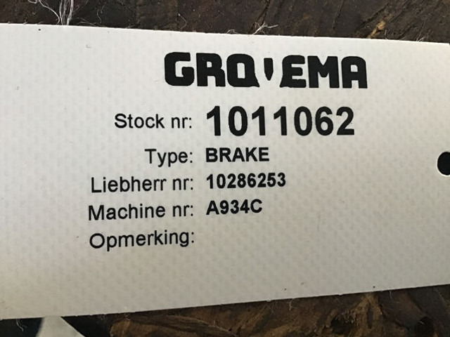 Liebherr Brake - Детали тормозной системы: фото 4 Liebherr Brake - Детали тормозной системы: фото 4