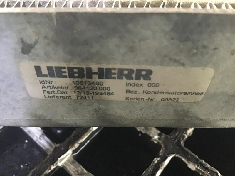 Liebherr Capacitor Unit - Часть системы кондиционирования: фото 2 Liebherr Capacitor Unit - Часть системы кондиционирования: фото 2