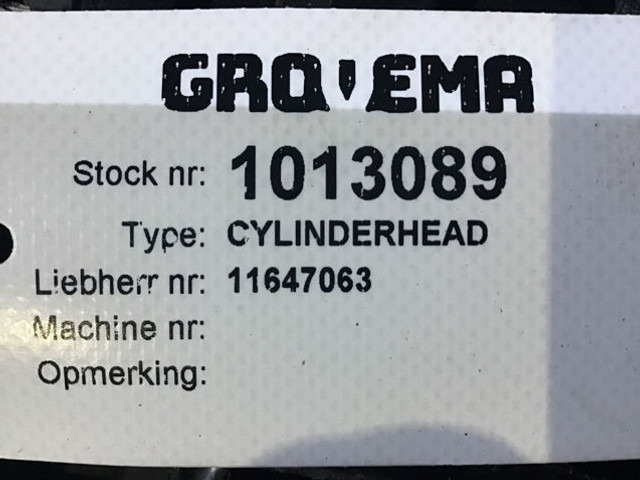 Liebherr Cylinderhead - Блок цилиндров: фото 1 Liebherr Cylinderhead - Блок цилиндров: фото 1