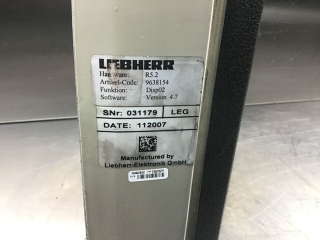 Liebherr Display - Приборная панель: фото 4 Liebherr Display - Приборная панель: фото 4