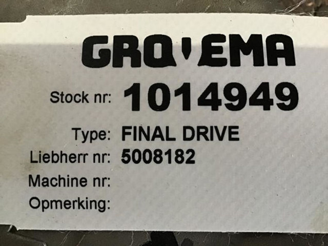 Liebherr Final Drive - Подвеска: фото 2 Liebherr Final Drive - Подвеска: фото 2