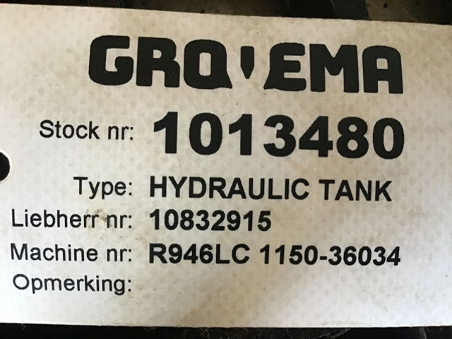 Бак для гидравлической жидкости Liebherr Hydraulic Tank: фото 7