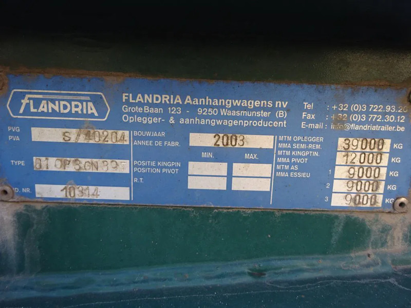 Flandria 40 FT Container Chassis / BPW + Disc / Lift Axle - Полуприцеп-контейнеровоз/ Сменный кузов: фото 5 Flandria 40 FT Container Chassis / BPW + Disc / Lift Axle - Полуприцеп-контейнеровоз/ Сменный кузов: фото 5