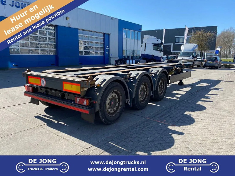 Полуприцеп-контейнеровоз/ Сменный кузов Kögel S24-2 Container Chassis / SAF + Disc / 1x Extendable / 1x Lift Axle: фото 1