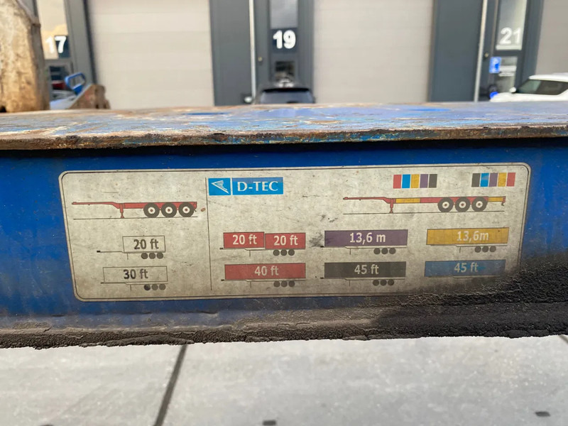 Полуприцеп-контейнеровоз/ Сменный кузов Nooteboom FT-43-03V / 2x Extendable / 1x Lift Axle / BPW + Disc: фото 9