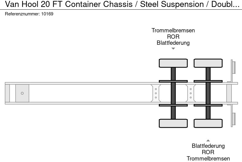 Van Hool 20 FT Container Chassis / Steel Suspension / Double Tyres в лизинг Van Hool 20 FT Container Chassis / Steel Suspension / Double Tyres: фото 10