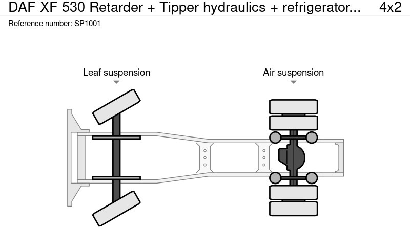 DAF XF 530 Retarder+ Kipperhydrauliek+ koelkast в лизинг DAF XF 530 Retarder+ Kipperhydrauliek+ koelkast: фото 15