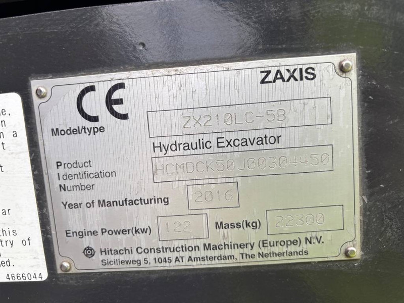 Hitachi ZX 210 LC-5 B - Гусеничный экскаватор: фото 5 Hitachi ZX 210 LC-5 B - Гусеничный экскаватор: фото 5