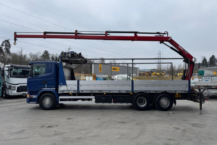 Автоманипулятор, Грузовик бортовой/ Платформа Scania G450 6x2 Hiab 122-4: фото 7