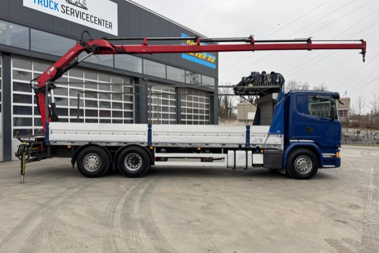 Автоманипулятор, Грузовик бортовой/ Платформа Scania G450 6x2 Hiab 122-4: фото 8