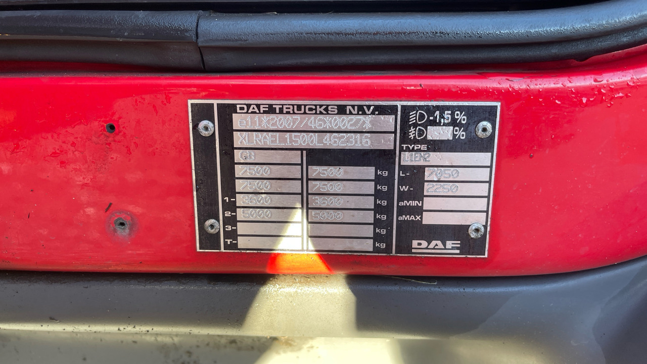 Грузовик с закрытым кузовом Daf LF 150: фото 12 Грузовик с закрытым кузовом Daf LF 150: фото 12