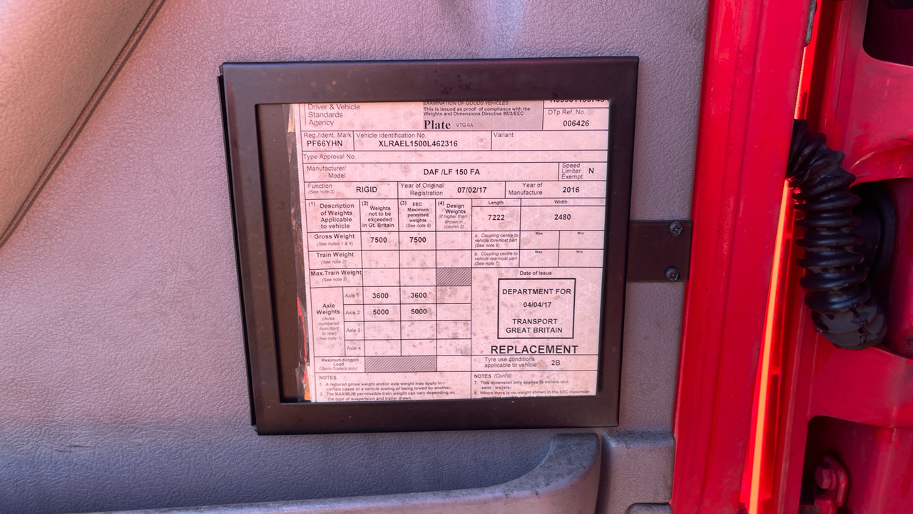 Грузовик с закрытым кузовом Daf LF 150: фото 11 Грузовик с закрытым кузовом Daf LF 150: фото 11