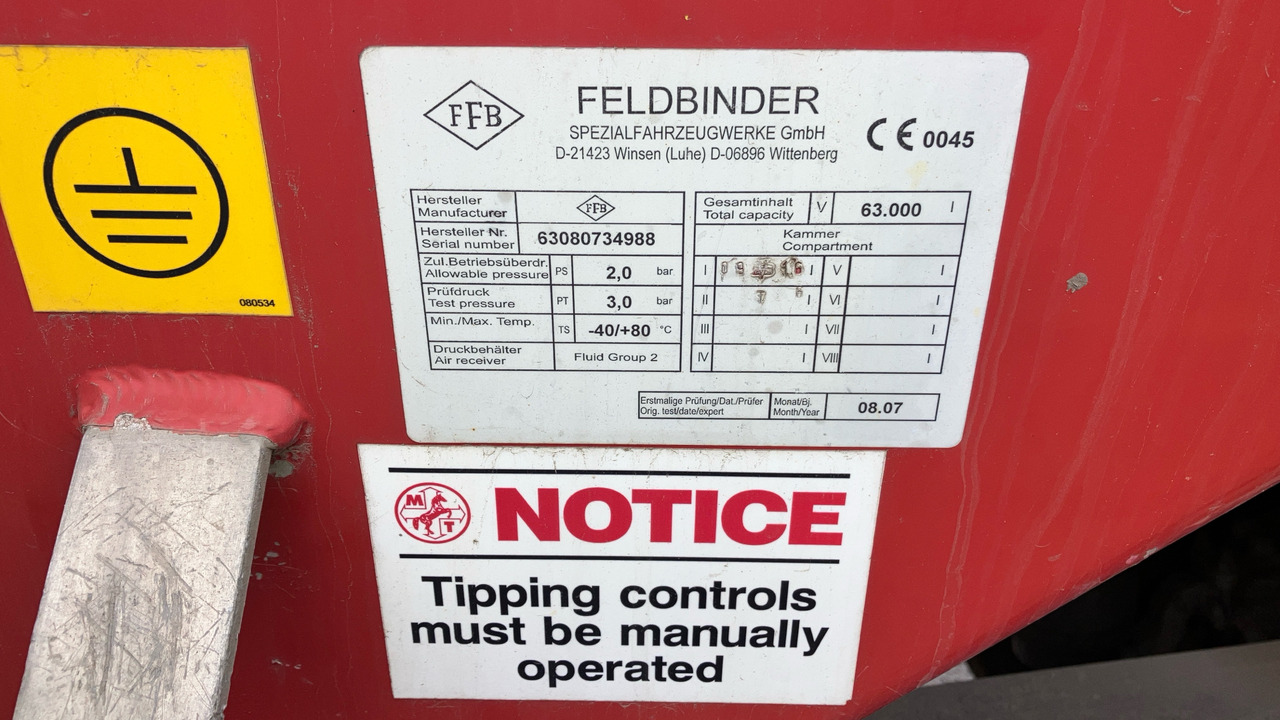 FELDBINDER TANKER - Прицеп: фото 5 FELDBINDER TANKER - Прицеп: фото 5