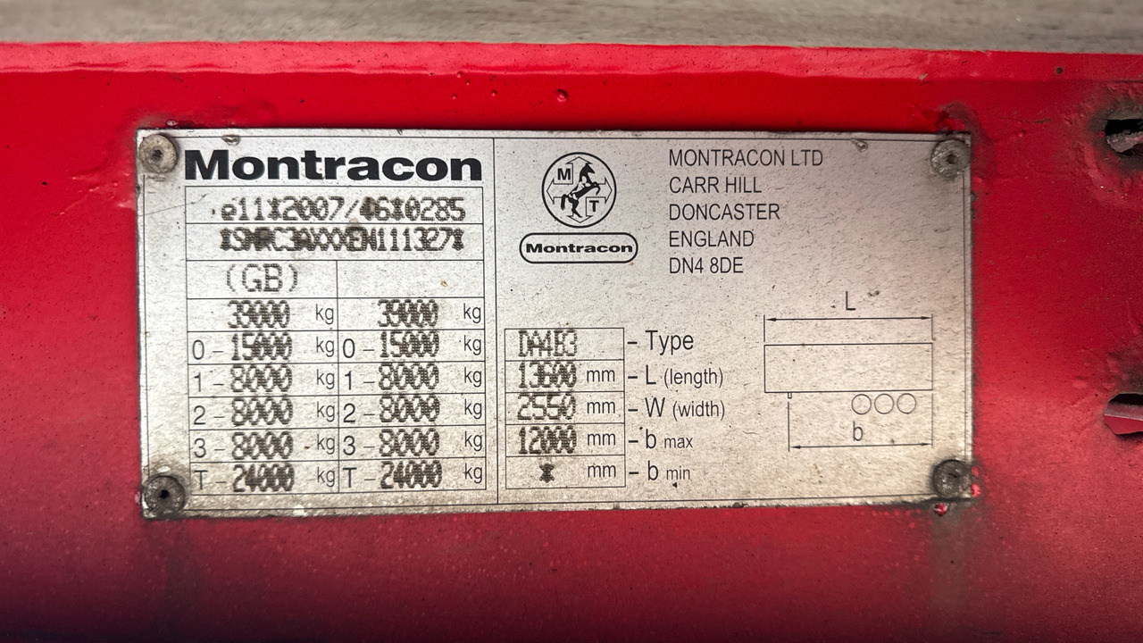 Прицеп MONTRACON CURTAINSIDE: фото 12 Прицеп MONTRACON CURTAINSIDE: фото 12