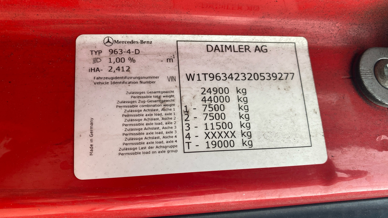 Тягач MERCEDES-BENZ ACTROS 2545: фото 11 Тягач MERCEDES-BENZ ACTROS 2545: фото 11