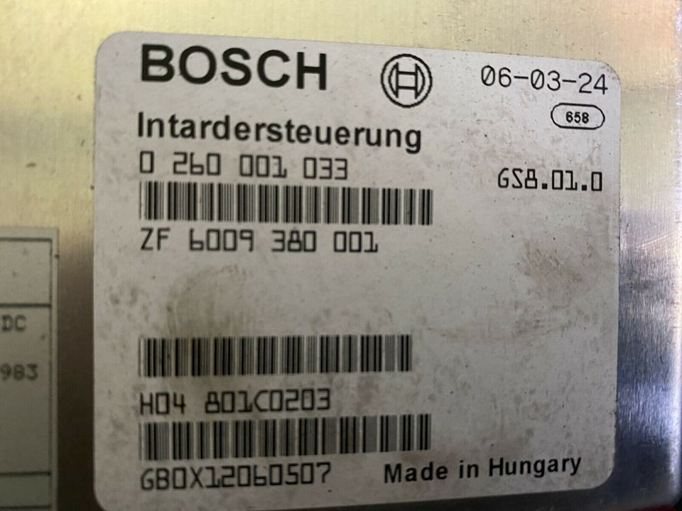 BOSCH Intardersteuerung 0260001033 ZF 6009380001 MAN 81258106000 - Блок управления для Грузовиков: фото 3 BOSCH Intardersteuerung 0260001033 ZF 6009380001 MAN 81258106000 - Блок управления для Грузовиков: фото 3