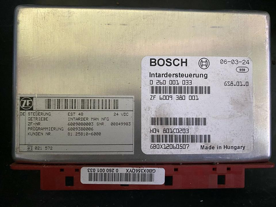 BOSCH Intardersteuerung 0260001033 ZF 6009380001 MAN 81258106000 - Блок управления для Грузовиков: фото 1 BOSCH Intardersteuerung 0260001033 ZF 6009380001 MAN 81258106000 - Блок управления для Грузовиков: фото 1