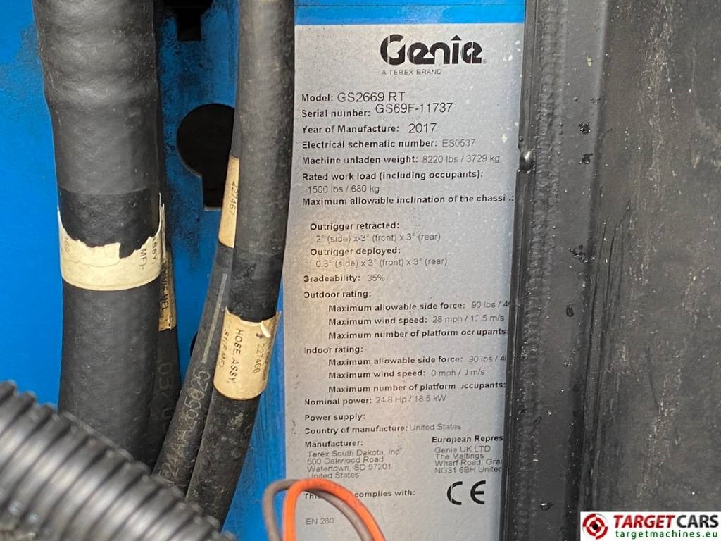 Ножничный подъемник Genie GS-2669RT Diesel 4x4 Scissor 2669 Work Lift 1000cm: фото 10 Ножничный подъемник Genie GS-2669RT Diesel 4x4 Scissor 2669 Work Lift 1000cm: фото 10