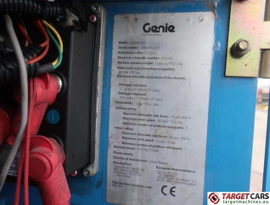 Ножничный подъемник Genie GS-4069DC Electric 4069 Scissor Work Lift 1412cm: фото 10