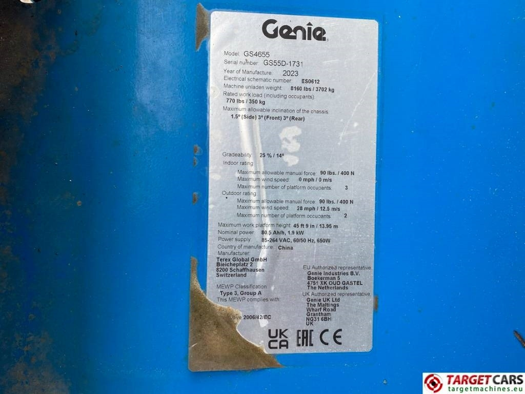 Ножничный подъемник Genie GS-4655 Electric E-Drive Scissor Work Lift 1595cm: фото 10