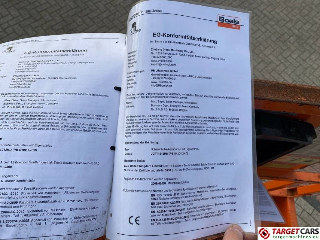 Ножничный подъемник PB Lifttechnik S140-12EC Electric Scissor Work Lift 1380cm: фото 28