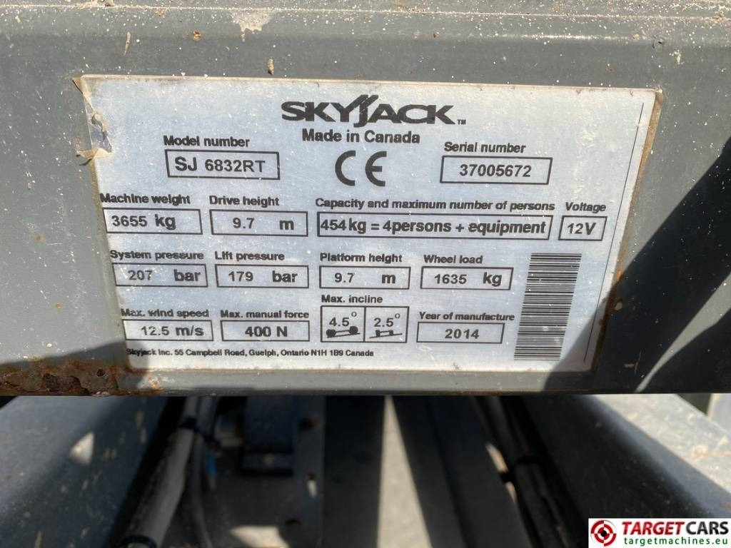 Ножничный подъемник SkyJack SJ6832 RT Diesel 4x4 Scissor Work Lift 1180cm: фото 10