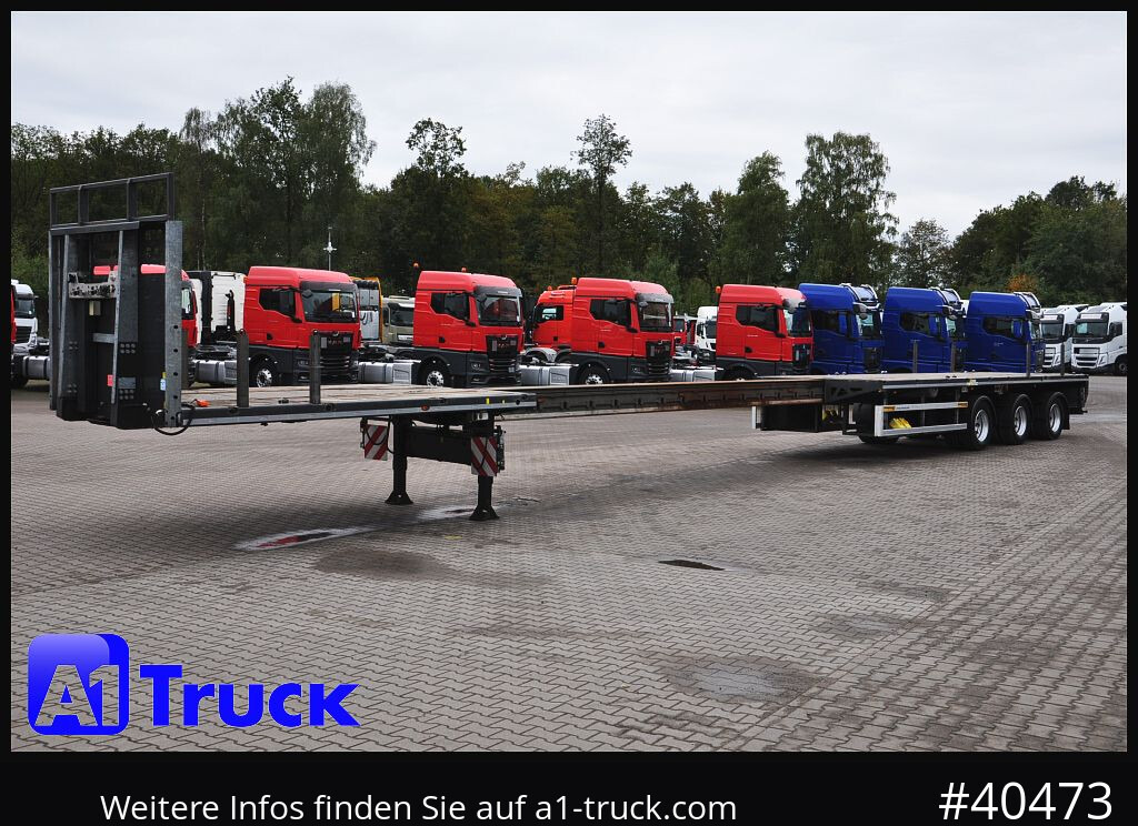 Полуприцеп бортовой/ Платформа FAYMONVILLE F-S43-1AAF Telemax,3 zwangs gelenkt, Lenkachse: фото 8