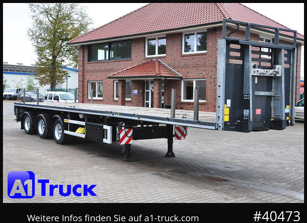 FAYMONVILLE F-S43-1AAF Telemax,3 zwangs gelenkt, Lenkachse - Полуприцеп бортовой/ Платформа: фото 1 FAYMONVILLE F-S43-1AAF Telemax,3 zwangs gelenkt, Lenkachse - Полуприцеп бортовой/ Платформа: фото 1