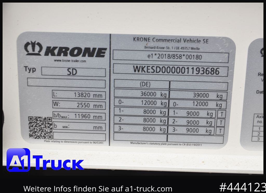 Новый Полуприцеп бортовой/ Платформа KRONE 5 x SD, Mega, Twistlock, Container, NEU, ohne Zulassung: фото 8 Новый Полуприцеп бортовой/ Платформа KRONE 5 x SD, Mega, Twistlock, Container, NEU, ohne Zulassung: фото 8