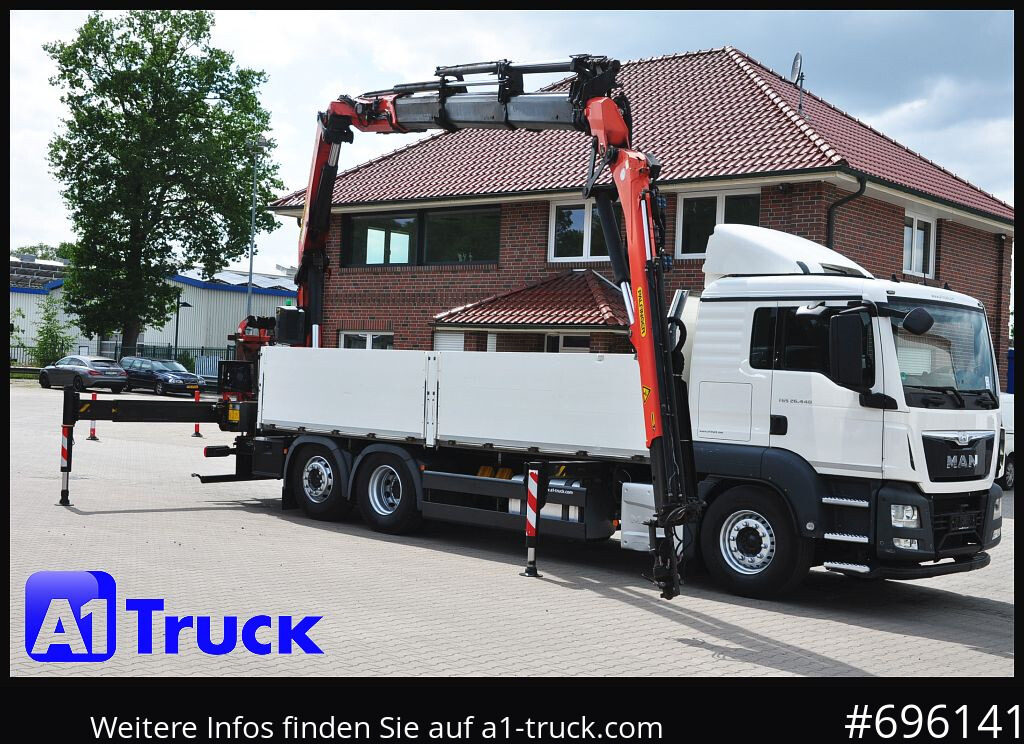 MAN TGS 26.440, PK27002 Jib 21m, Funk, Lift-Lenkachse, - Грузовик бортовой/ Платформа, Автоманипулятор: фото 1 MAN TGS 26.440, PK27002 Jib 21m, Funk, Lift-Lenkachse, - Грузовик бортовой/ Платформа, Автоманипулятор: фото 1