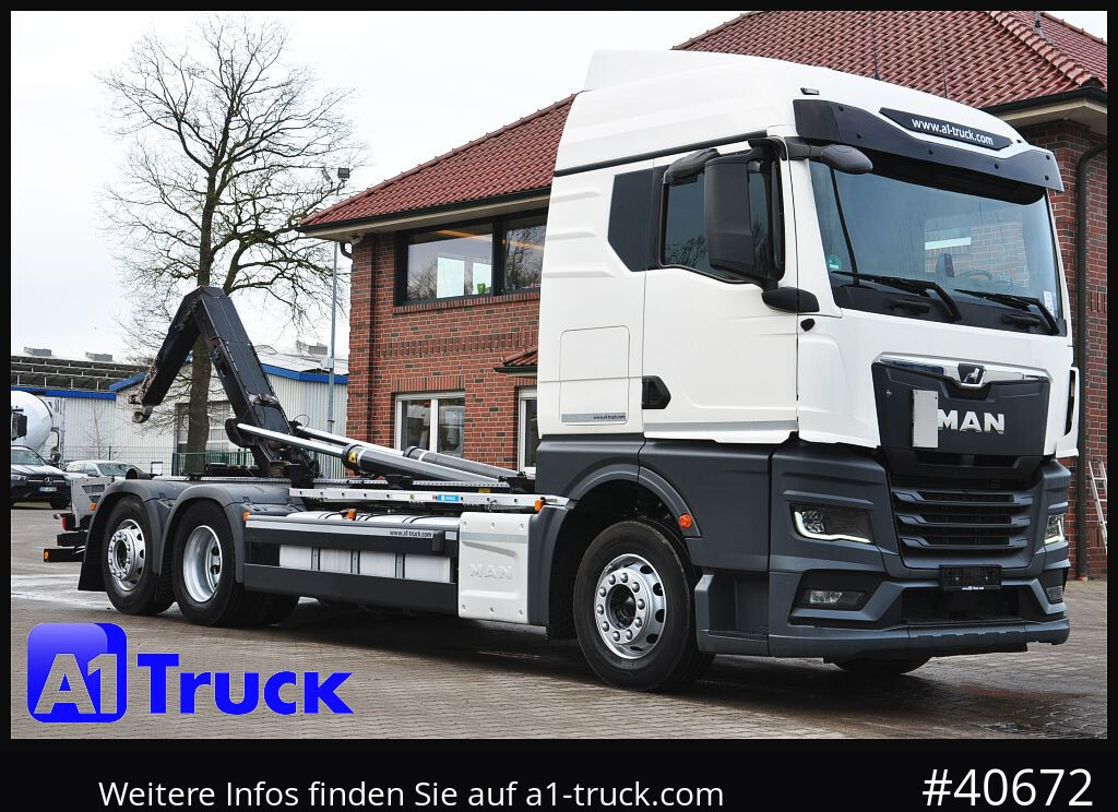 MAN TGS 26.470 BL, Meiller RS 21.70, Lenkachse, - Крюковой мультилифт: фото 1 MAN TGS 26.470 BL, Meiller RS 21.70, Lenkachse, - Крюковой мультилифт: фото 1