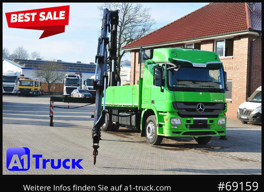 MERCEDES-BENZ Actros 1844 MP3, Kran MKG 291 HP 5+3 Funk, TÜV 06/2026 - Автоманипулятор: фото 1 MERCEDES-BENZ Actros 1844 MP3, Kran MKG 291 HP 5+3 Funk, TÜV 06/2026 - Автоманипулятор: фото 1