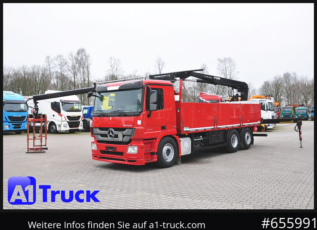 Грузовик бортовой/ Платформа, Автоманипулятор MERCEDES-BENZ Actros 2546 MP 3, HIAB Kran, Lift-Lenkachse,: фото 12