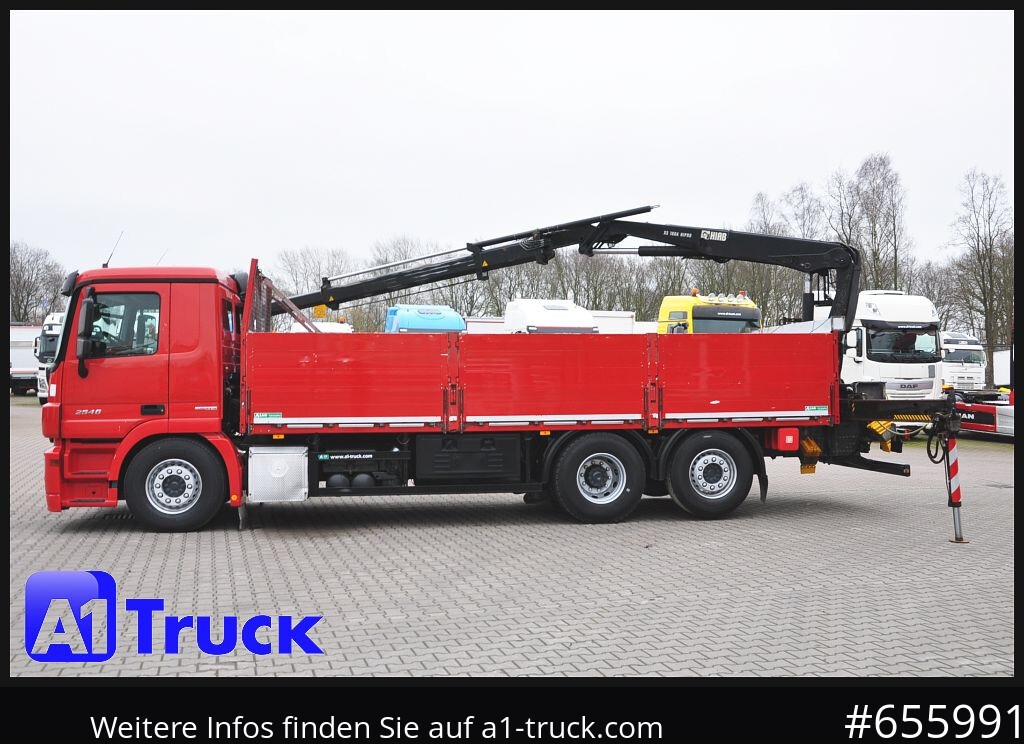 Грузовик бортовой/ Платформа, Автоманипулятор MERCEDES-BENZ Actros 2546 MP 3, HIAB Kran, Lift-Lenkachse,: фото 11