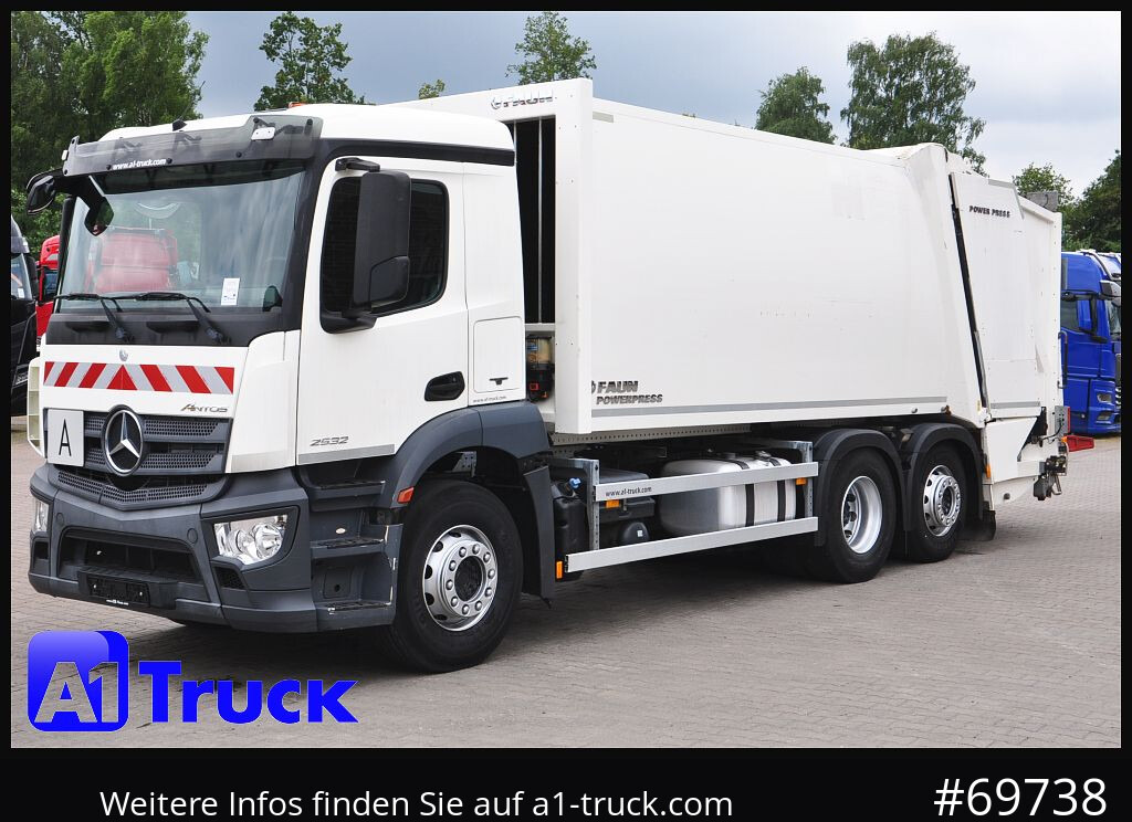 Мусоровоз для транспортировки мусора MERCEDES-BENZ Antos 2532 Faun Powerpress II Zöller Detla 2301,: фото 12