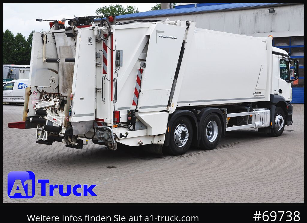 Мусоровоз для транспортировки мусора MERCEDES-BENZ Antos 2532 Faun Powerpress II Zöller Detla 2301,: фото 9