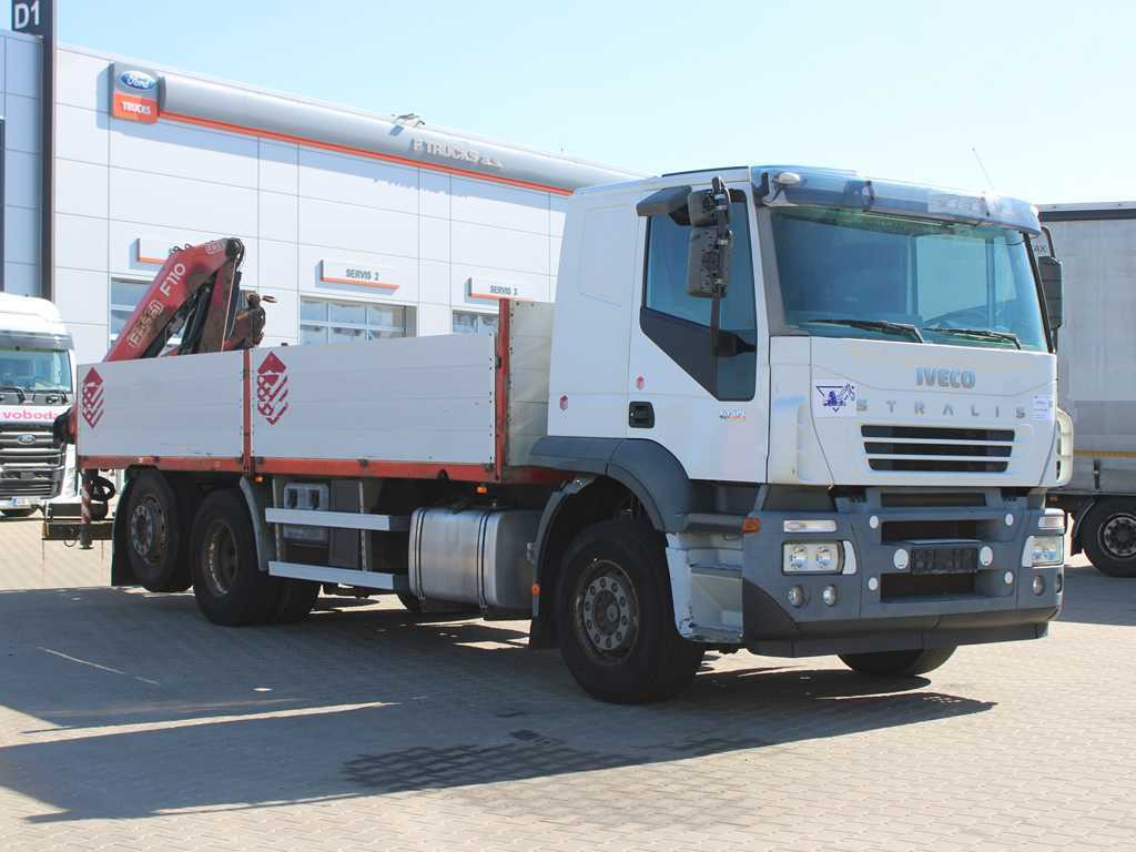 Iveco STRALIS 400, 6X2, EURO 3, HYDRAULIC ARM FASSI F110 - Грузовик бортовой/ Платформа, Автоманипулятор: фото 3 Iveco STRALIS 400, 6X2, EURO 3, HYDRAULIC ARM FASSI F110 - Грузовик бортовой/ Платформа, Автоманипулятор: фото 3